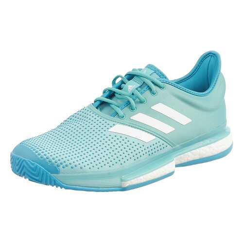 Кроссовки Adidas SoleCourt Boost M x Parley, blue spirit/cloud white/blue, 40.5 EU в Декатлон