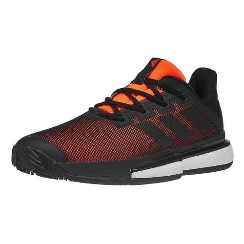 Кроссовки Adidas Solematch Bounce M, core black /core black /solar orange, 41 EU в Декатлон