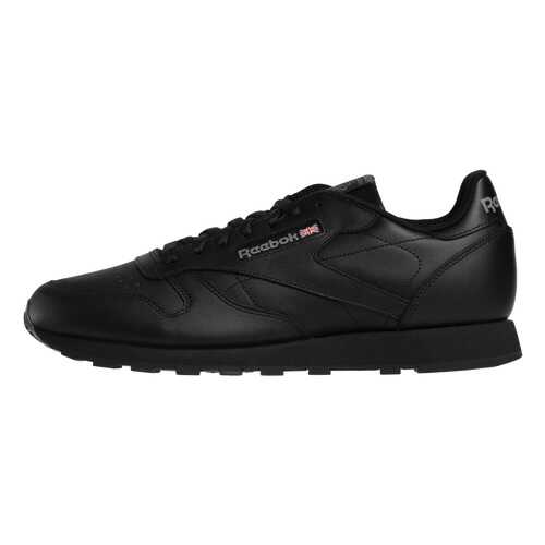 Кроссовки Reebok Classic Leather, black/int-black, 11.5 US в Декатлон