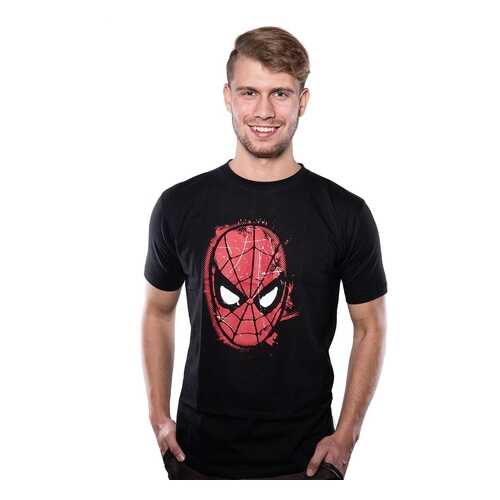 Футболка Good Loot Marvel Comics Spiderman Mask, черный, XS INT в Декатлон