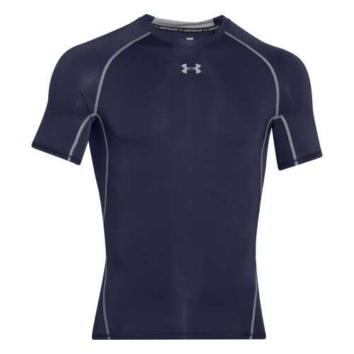 Футболка Under Armour HeatGear Armour Compression SS, 410 синяя, SM в Декатлон