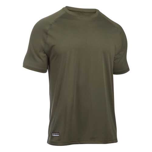 Футболка Under Armour Tactical Tech SS, 390 зеленая, SM в Декатлон