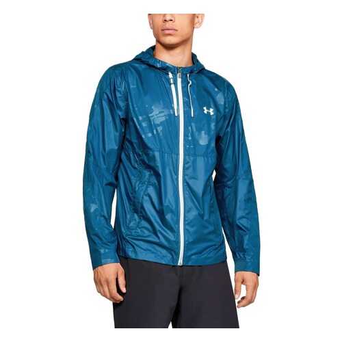 Куртка Under Armour Prevail Wind Full Zip Hooded, 437 синяя, SM в Декатлон