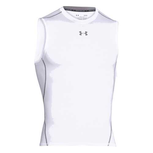 Майка Under Armour HeatGear Armour Compression SL, 100 белая, SM в Декатлон