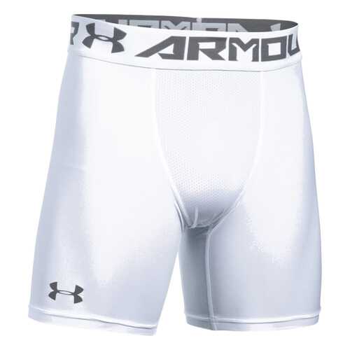 Спортивные шорты Under Armour HeatGear Armour 15cm Mid Compression, 100 белые, SM в Декатлон