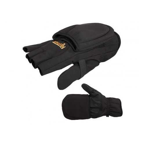 Перчатки-варежки мужские Norfin Softshell, черные, L в Декатлон