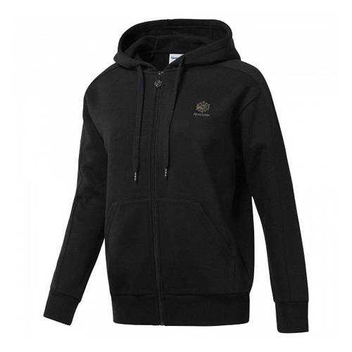 Толстовка Reebok Fleece Zip-Up, black, XS INT в Декатлон