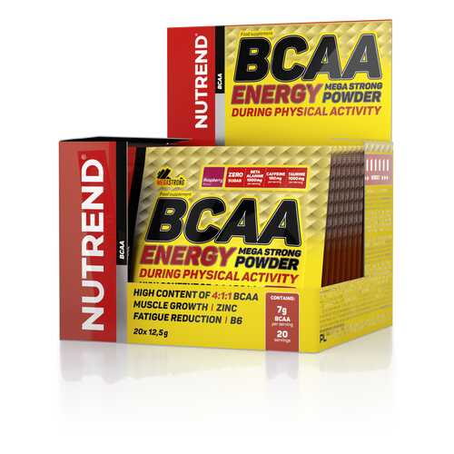 Nutrend BCAA Energy Mega Strong 20 шт. малина в Декатлон