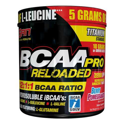 SAN BCAA Pro Reloaded 114 г клубника/киви в Декатлон