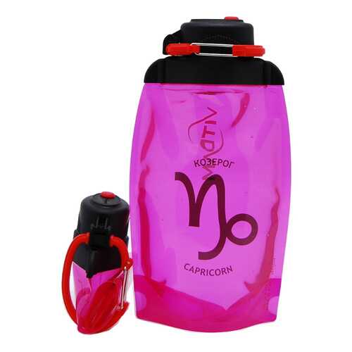 Складная эко-бутылка Vitdam, розовая, 500 мл, Capricorn/Козерог в Декатлон