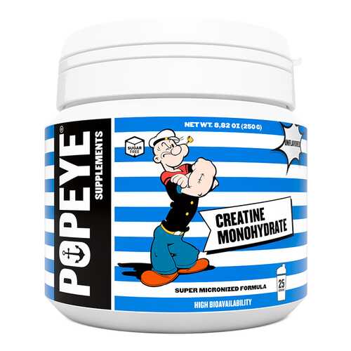 Креатин Popeye Supplements Creatine Monohydrate - 250 грамм, без вкуса в Декатлон