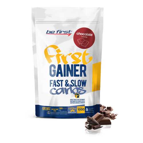 Гейнер Be First Gainer Fast & Slow Carbs 1000 г Chocolate в Декатлон