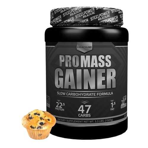 Гейнер PROMASS GAINER, 1500 гр, вкус «Черничный маффин», STEELPOWER в Декатлон