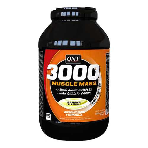 Гейнер QNT 3000 Muscle Mass 4500 г Banana в Декатлон