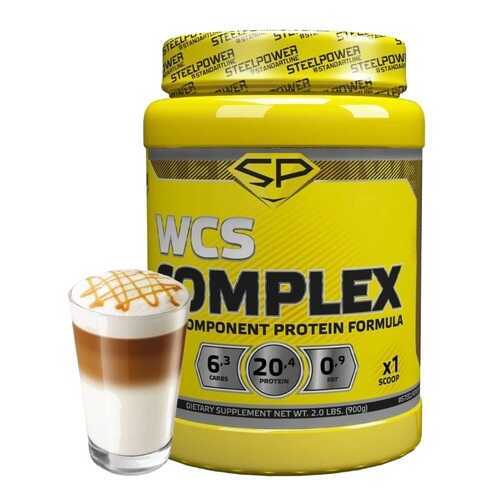 Мультикомпонентный протеин WCS COMPLEX, 900 гр, вкус «Кофе Латте», STEELPOWER в Декатлон