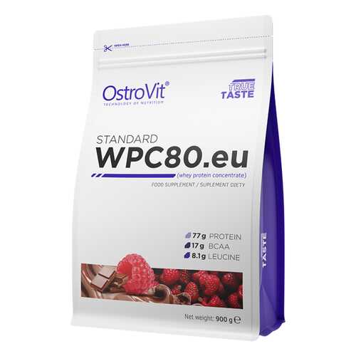 Ostrovit Standard WPC80.eu (900 г) (Шоколад-малина) в Декатлон