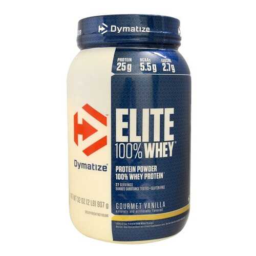 Протеин Dymatize Nutrition Elite Whey 907 г Gourmet Vanilla в Декатлон