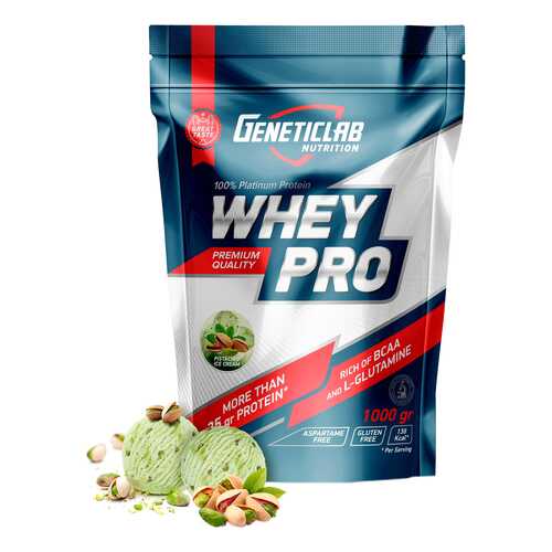 Протеин GeneticLab Nutrition Whey Pro 1000 г Pistachio Ice-Cream в Декатлон