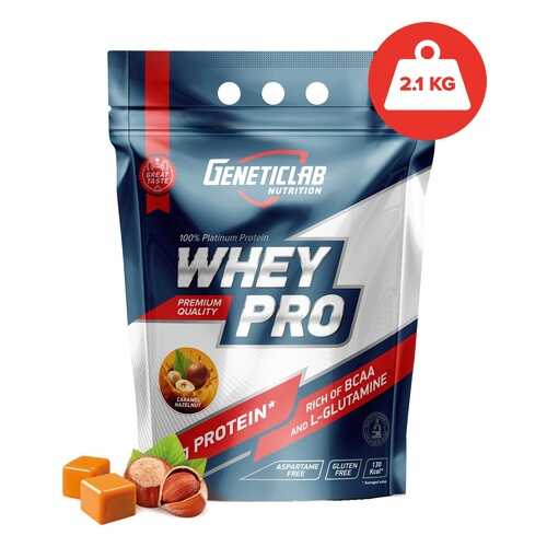 Протеин GeneticLab Nutrition Whey Pro 2100 г Caramel Hazelnut в Декатлон