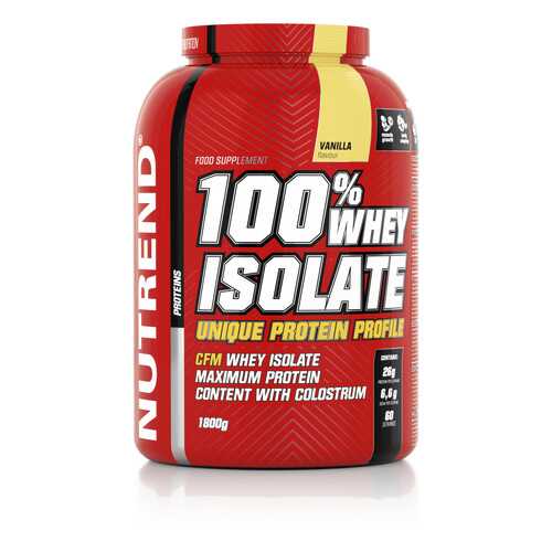 Протеин NUTREND 100% Whey Isolate (1.8 кг) ваниль в Декатлон