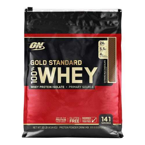 Протеин Optimum Nutrition 100% Whey Gold Standard 4540 г Extreme Milk Chocolate в Декатлон