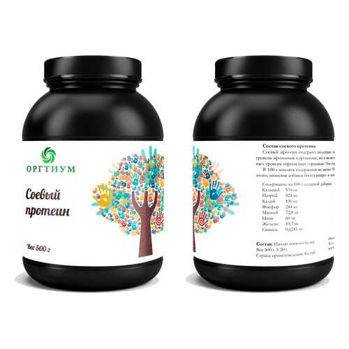 Протеин Оргтиум соевый 500 г без вкуса в Декатлон