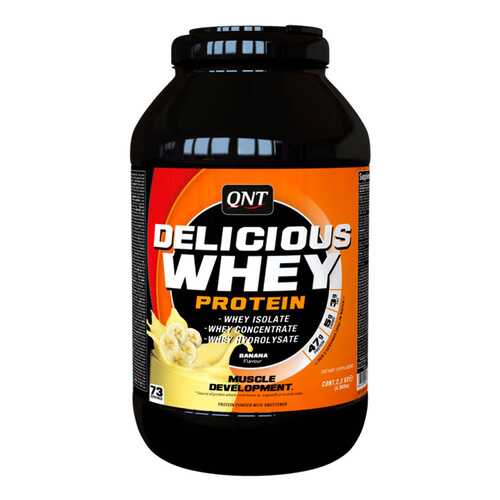 Протеин QNT Delicious Whey Protein 2200 г Banana в Декатлон