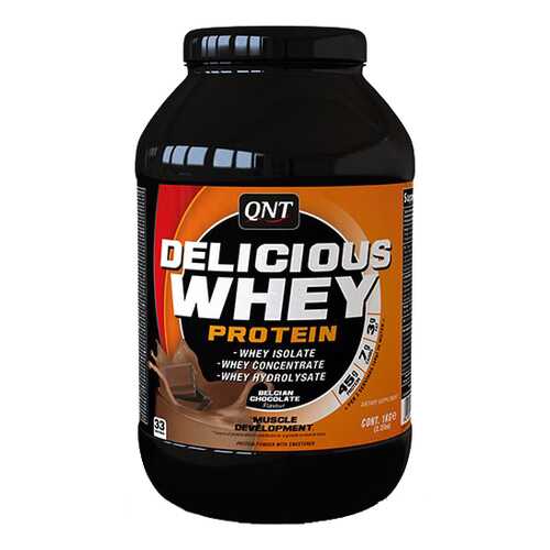 Протеин QNT Delicious Whey Protein 2200 г Belgian Chocolate в Декатлон