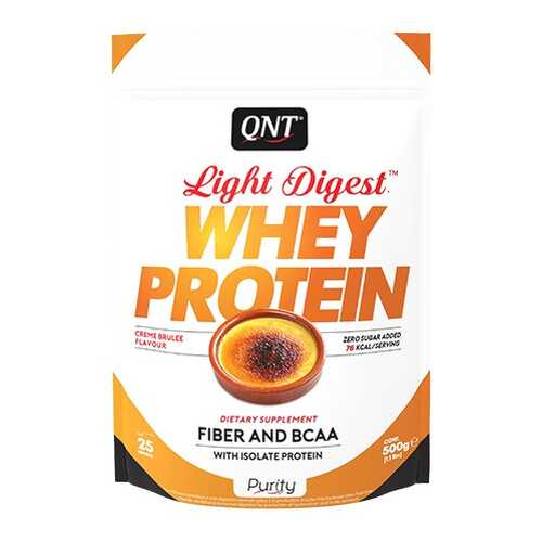 Протеин QNT Whey Protein Light Digest 500 г Creme Brulee в Декатлон