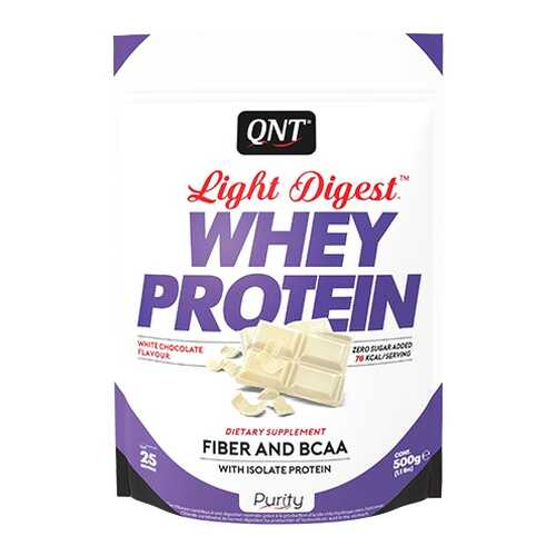 Протеин QNT Whey Protein Light Digest 500 г White Chocolate в Декатлон