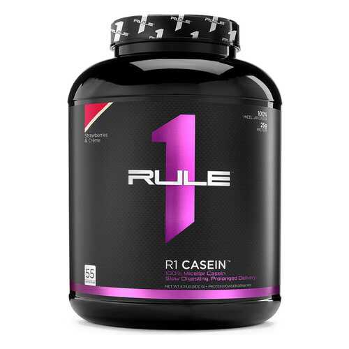 Протеин Rule One Proteins R1 Casein 1800 г Клубника со сливками в Декатлон