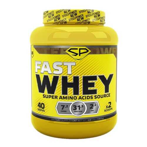 Протеин Steel Power Nutrition Fast Whey Protein 1800 г классический шоколад в Декатлон