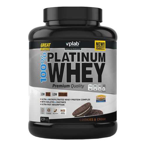 Протеин VPLab 100% Platinum Whey 2300 г Cookies & Cream в Декатлон