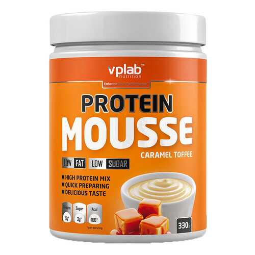 Протеин VPLab Protein Mousse 330 г Caramel Toffee в Декатлон