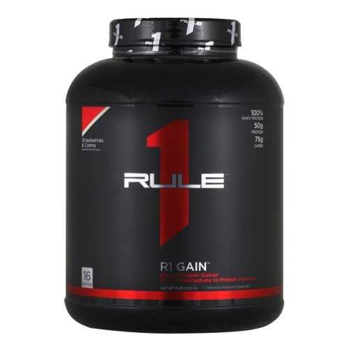 Rule One Proteins R1 Gain, 2270 г, вкус: клубничный крем в Декатлон