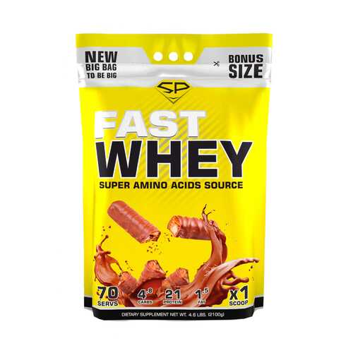 Сывороточный протеин Fast Whey, 2100 г, Твикс, SteelPower в Декатлон