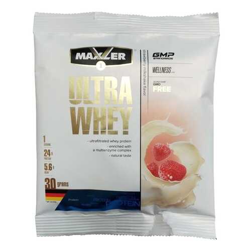 Сывороточный протеин Maxler Ultra Whey (30 г) (белый шоколад-малина) в Декатлон