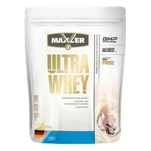 Сывороточный протеин Maxler Ultra Whey (900 г) (шоколадно-кокосовый) в Декатлон