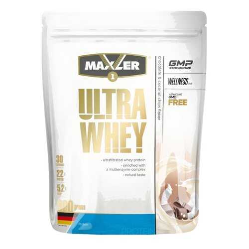 Сывороточный протеин MAXLER Ultra Whey 900 гр (Шоколадно-кокосовые чипсы) в Декатлон