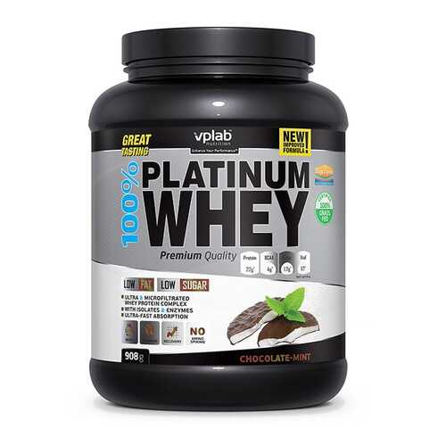 Сывороточный протеин VPLab 100 % Platinum Whey (карамель), 908 г в Декатлон