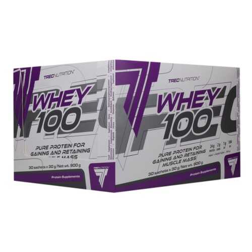 Trec Nutrition Протеин Trec Nutrition Whey 100, 900 г, вкус: шоколад - кокос в Декатлон