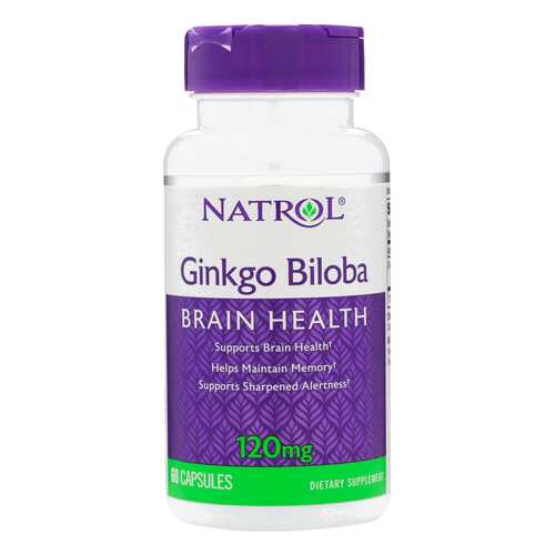 Добавка для нервной системы Natrol Ginkgo Biloba Caps 60 капс. натуральный в Декатлон