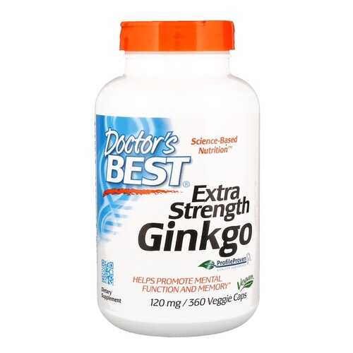 Добавка Doctor's Best Ginkgo Extra Strength (120 мг) 360 капсул в Декатлон