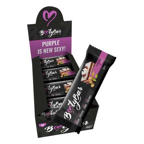 Батончик BootyBar Protein Bar 20 50 г, 20 шт., фисташковый торт в Декатлон