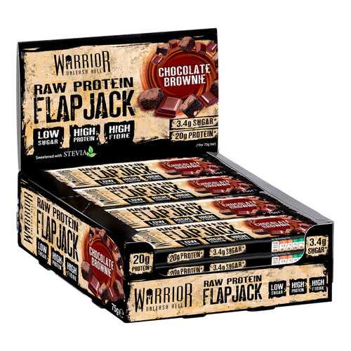 Батончик Warrior Raw Protein Flapjacks 12 0,08 г, 12 шт., chocolate brownie в Декатлон