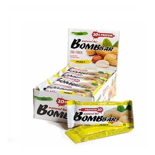 BOMBBAR Bombbar Протеиновые батончики Bombbar, 20 шт, вкус: арахис в Декатлон