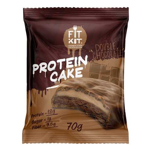 Fit Kit Protein Cake 70 г мини-набор из 3 шт Двойной шоколад в Декатлон