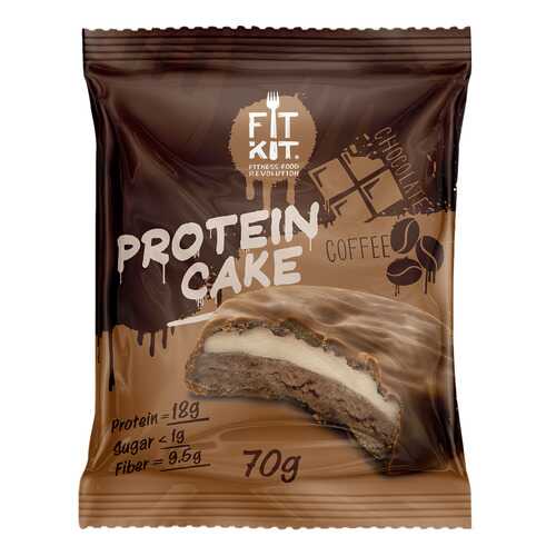 Fit Kit Protein Cake 70 г мини-набор из 3 шт Шоколад-кофе в Декатлон