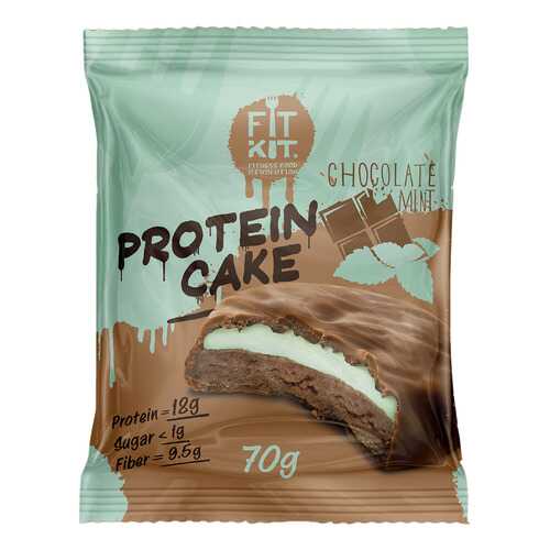 Fit Kit Protein Cake 70 г мини-набор из 3 шт Шоколад-мята в Декатлон