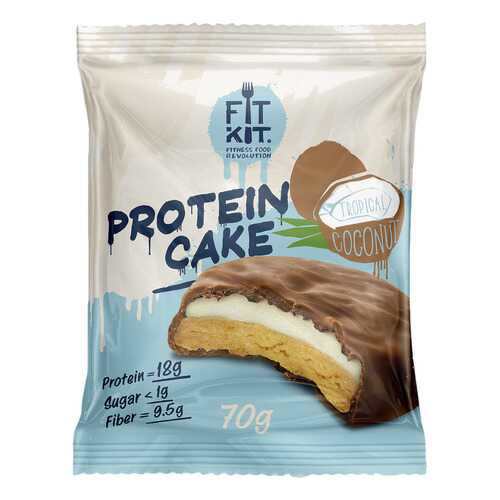 Fit Kit Protein Cake 70 г мини-набор из 3 шт Тропический кокос в Декатлон